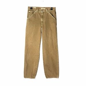Levi’s Dad Utility Jeans Women’s 26 Olive Green Loose Carpenter Straight Leg